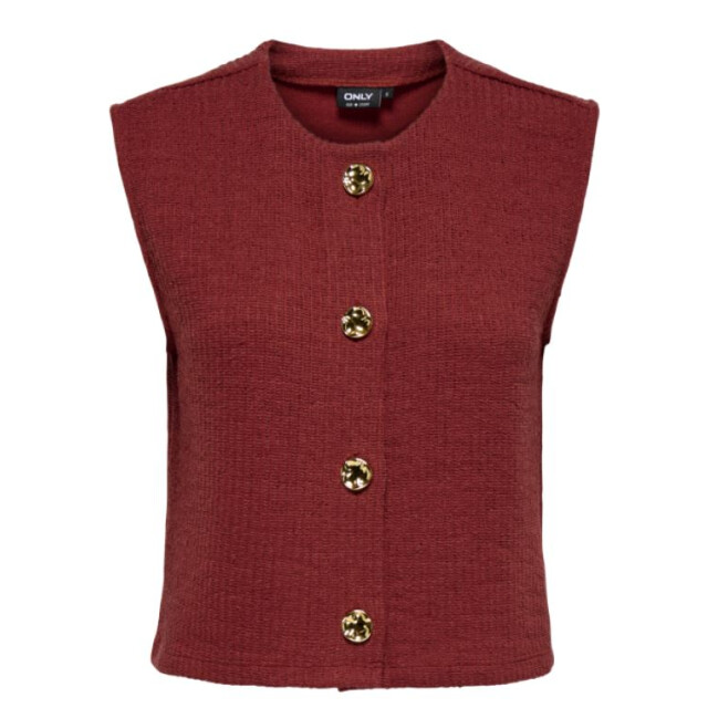 Only Onlvicki button vest swt 15369165 large