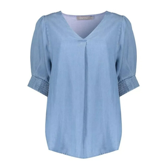 Geisha Nikita blouse blue denim 4382.35.0014 large