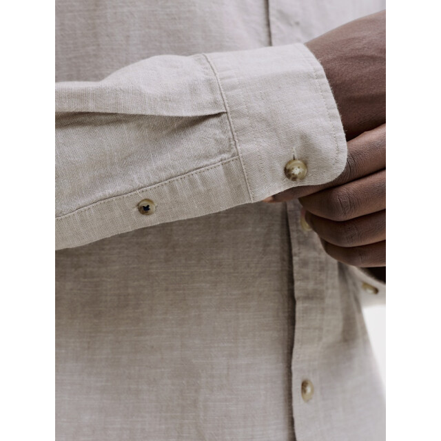 Jack & Jones Jjesummer linen blend shirt ls sn zand 5309.04.0018 large