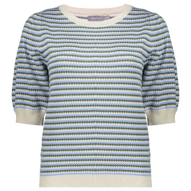 Geisha Pull stripe lrx ecru dessin 4219.08.0042 large