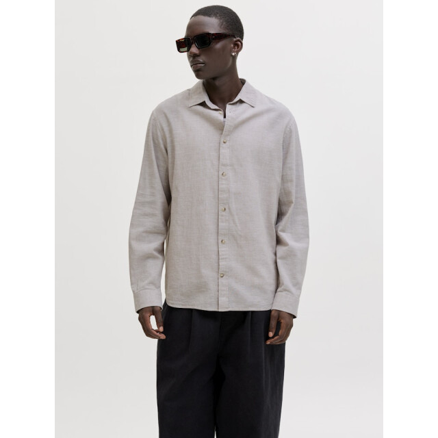 Jack & Jones Jjesummer linen blend shirt ls sn zand 5309.04.0018 large