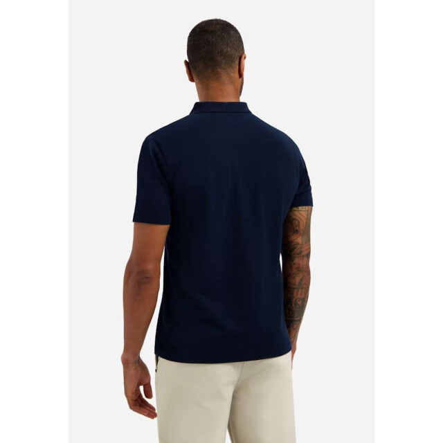 No Excess Polo short sleeve v-collar basic night 31380202SN-078 large
