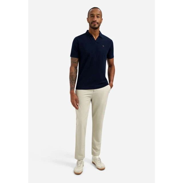 No Excess Polo short sleeve v-collar basic night 31380202SN-078 large