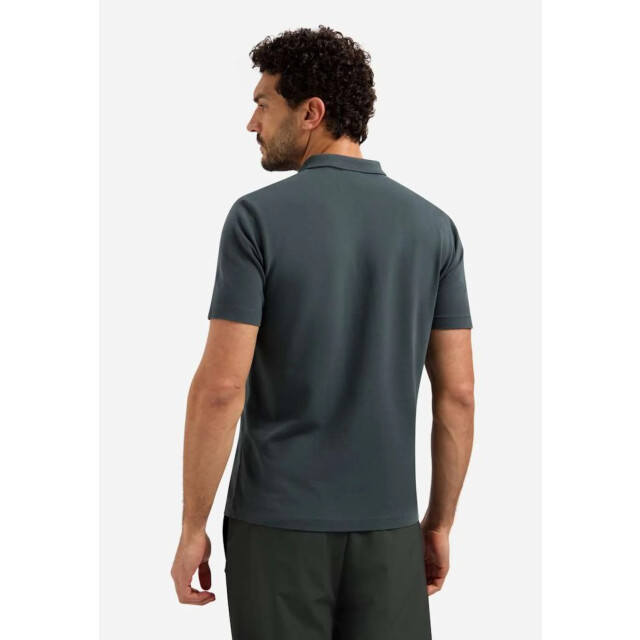 No Excess Polo short sleeve v-collar basic dark steel 31380202SN-124 large