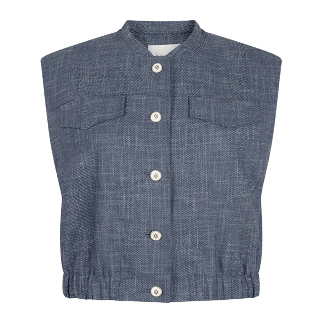 Aaiko Gilet olivia denim vis Aaiko Gilet OLIVIA DENIM VIS large