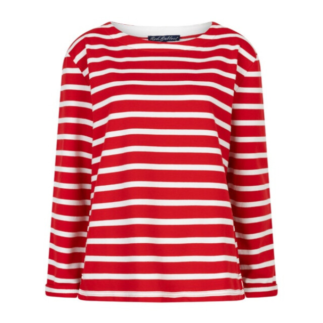 Red Button Sweater srb4755 terry stripe red SRB4755 Terry stripe - Red large