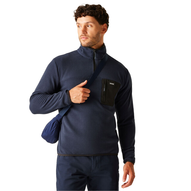 Regatta Heren frankie half zip fleece top UTRG11092_navyblue large