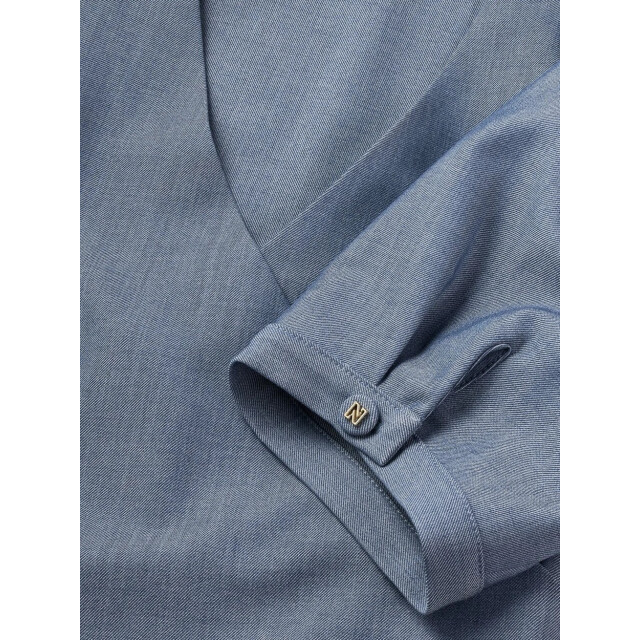 Nikkie Parisa blouse blue denim 4382.35.0006 large