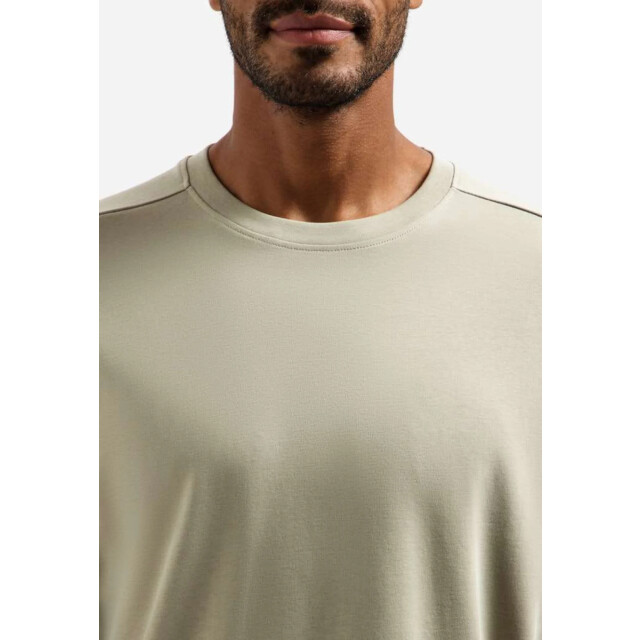 No Excess T-shirt crewneck solid heavy interl taupe 31340261SN-044 large