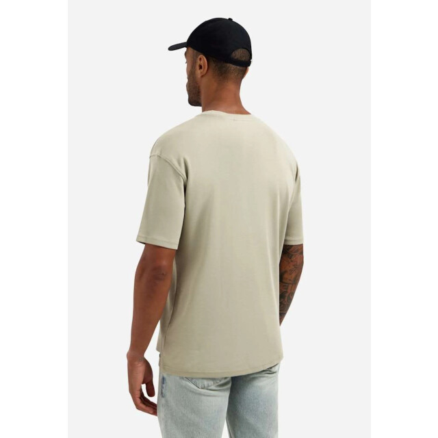 No Excess T-shirt crewneck solid heavy interl taupe 31340261SN-044 large