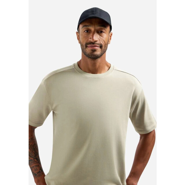 No Excess T-shirt crewneck solid heavy interl taupe 31340261SN-044 large