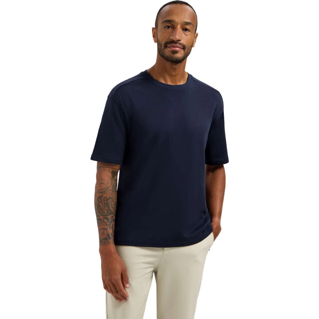 No Excess T-shirt crewneck solid heavy interl night 31340261SN-078 large