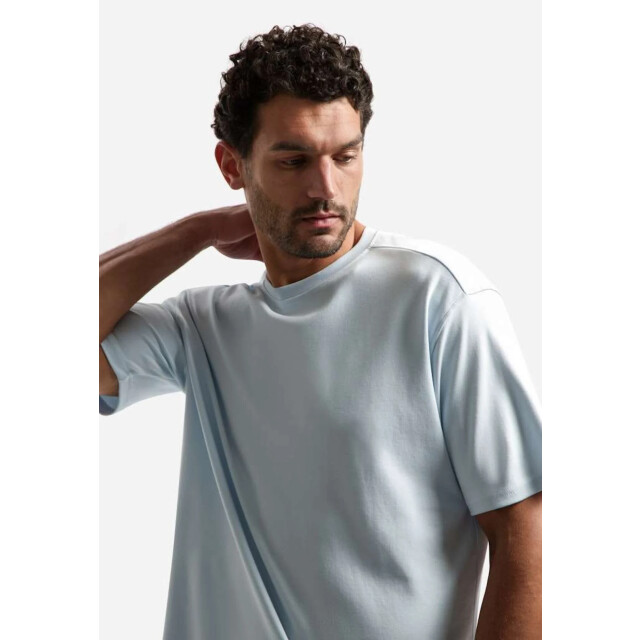 No Excess T-shirt crewneck solid heavy interl sky 31340261SN-134 large