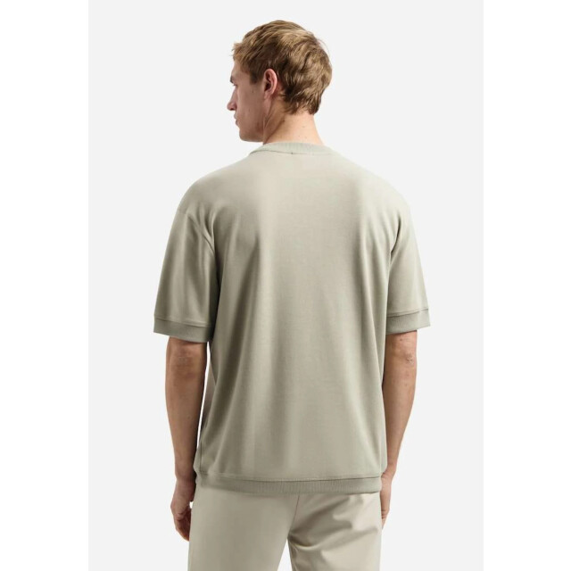 No Excess T-shirt crewneck solid heavy interl taupe 31340281-044 large