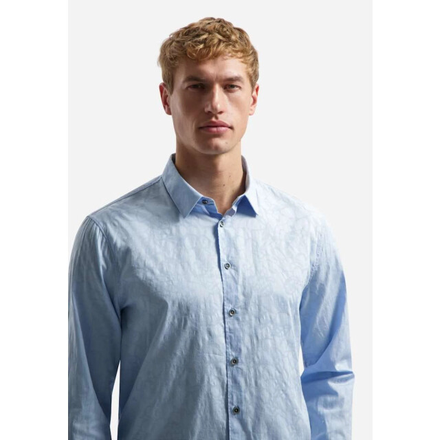 No Excess Shirt allover jacquard blue 31430147-030 large