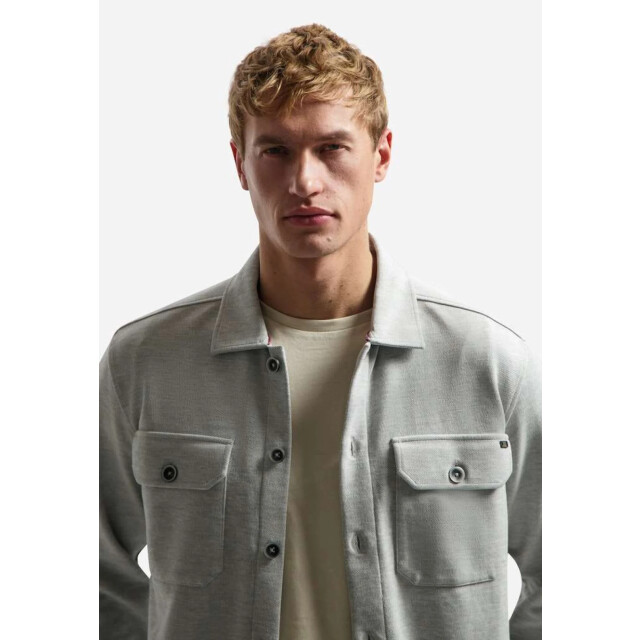 No Excess Overshirt jersey twill grey melange 31580144-102 large