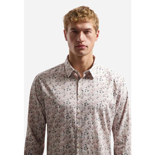 No Excess Shirt allover printed light mauve 31430114-346 large