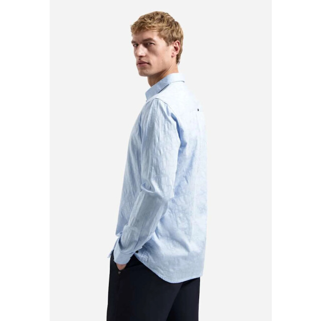 No Excess Shirt allover jacquard blue 31430147-030 large