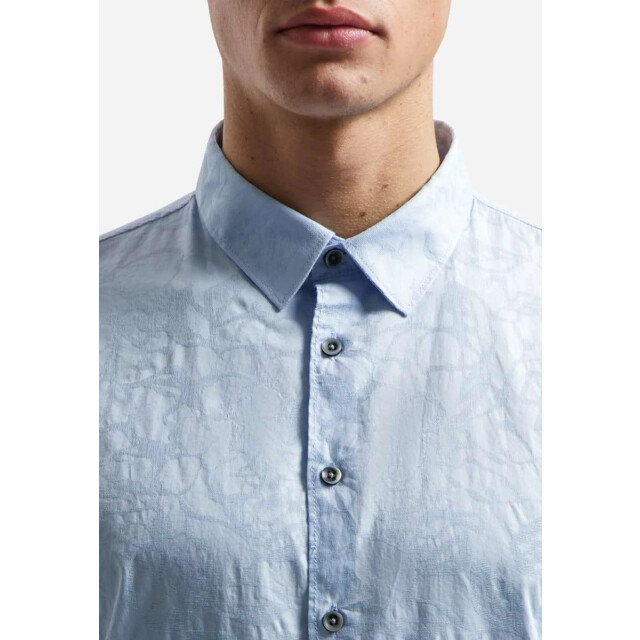 No Excess Shirt allover jacquard blue 31430147-030 large