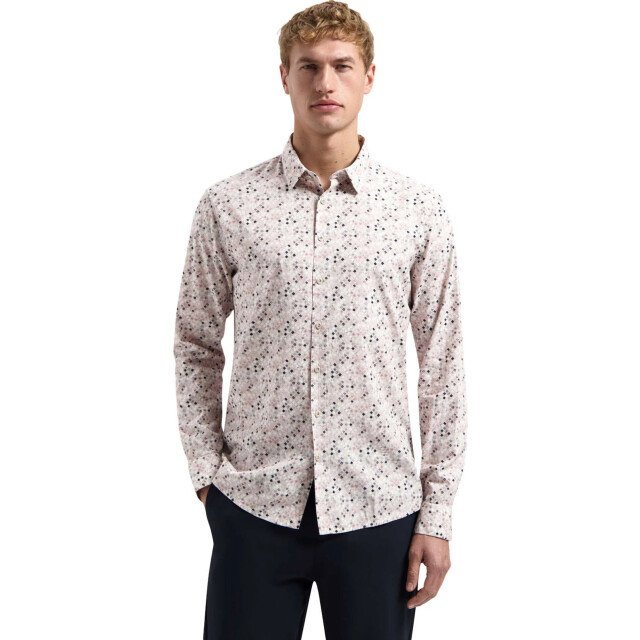 No Excess Shirt allover printed light mauve 31430114-346 large