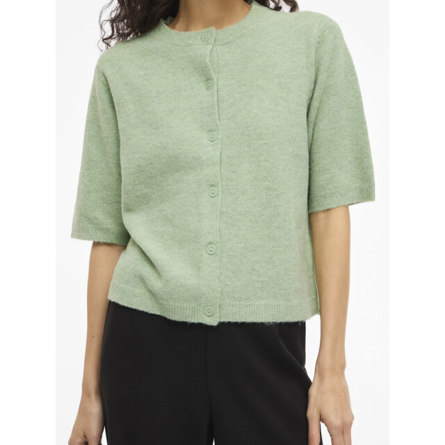 Vila viliga 2/4 o-neck knit cardigan n 14113226 smoke green 06741.369.0095 large