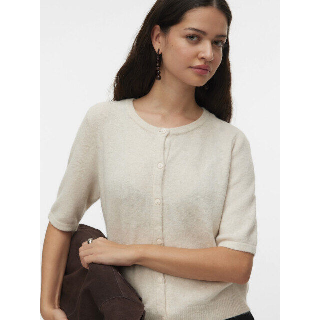 Vero Moda vmdoffy 2/4 o-neck button cardigan 10345011 birch 06741.198.0037 large
