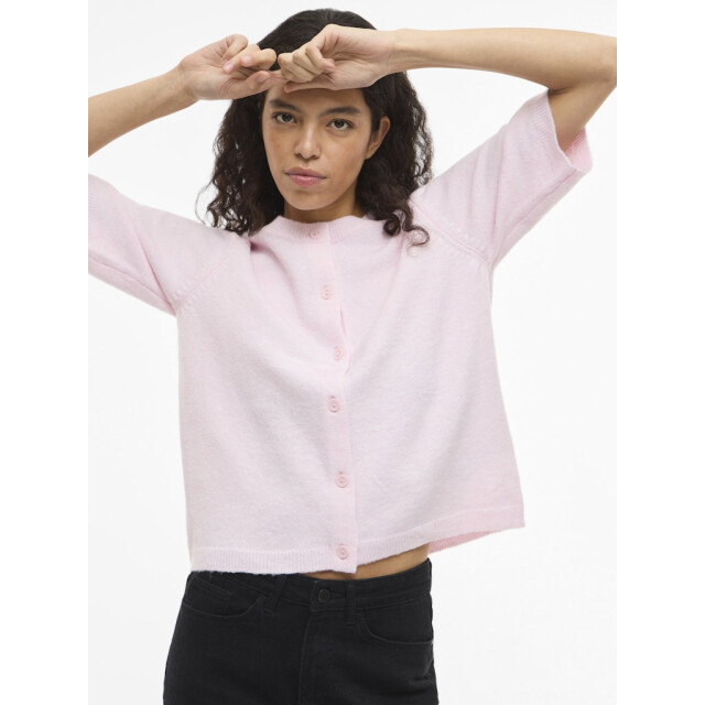 Vila viliga 2/4 o-neck knit cardigan n 14113226 cherry blossom 06741.770.0029 large
