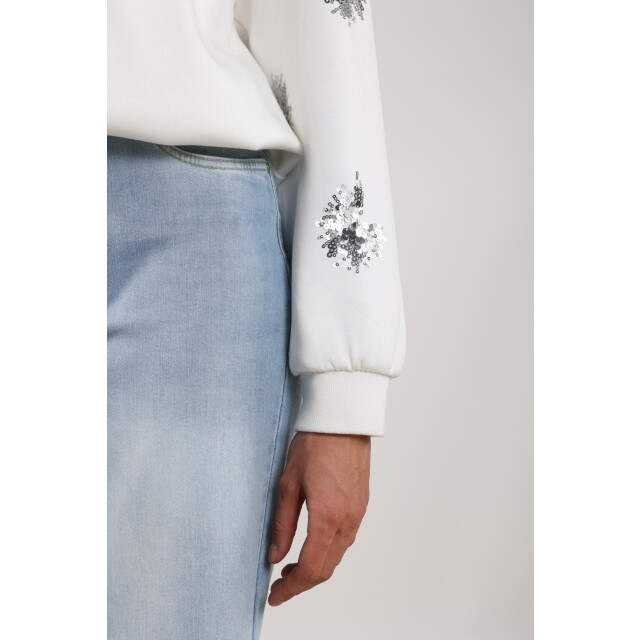 Nukus Nks03069 17 suzanne pullover paillet off white NKS03069 17 large