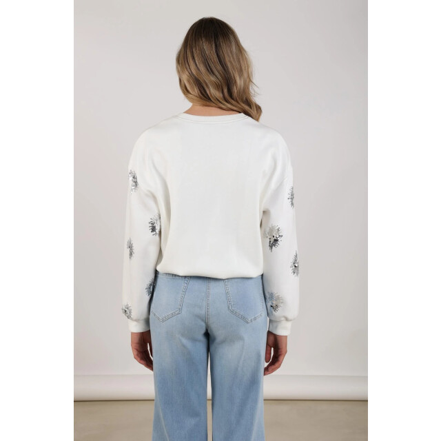 Nukus Nks03069 17 suzanne pullover paillet off white NKS03069 17 large