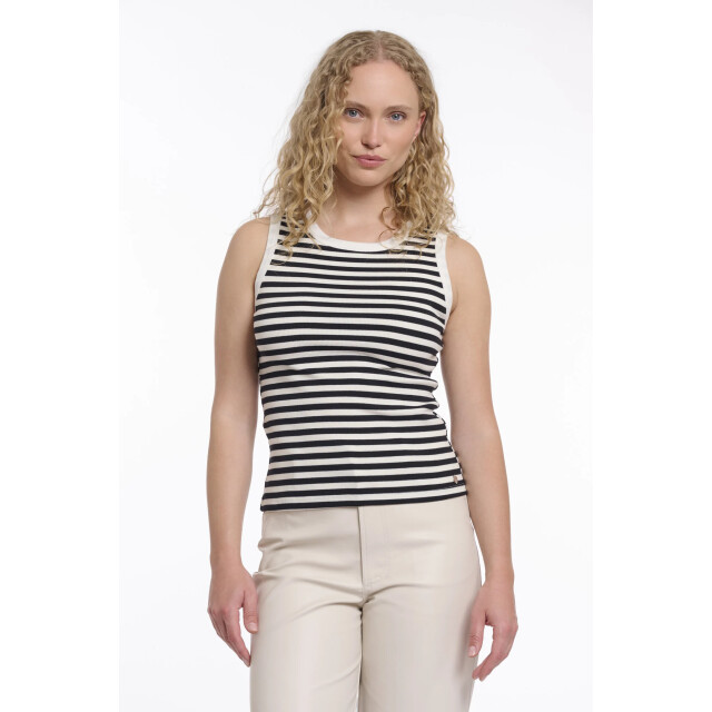 Rino & Pelle Uma.7002621 rino&pelle tanktop black white striped Uma.7002621 Black white striped large