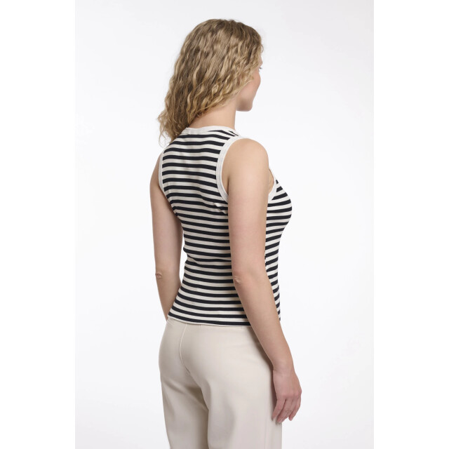 Rino & Pelle Uma.7002621 rino&pelle tanktop black white striped Uma.7002621 Black white striped large