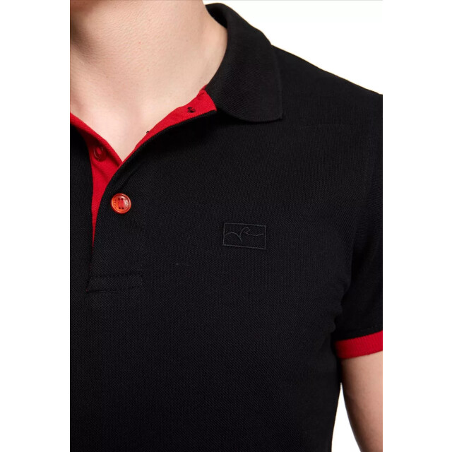 Rusty Neal heren polo rood korte mouw knoopsluiting RN3032-1-1-1 large