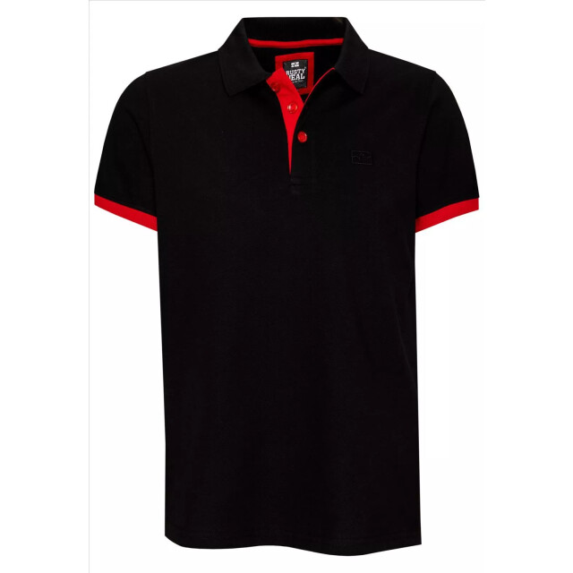 Rusty Neal heren polo rood korte mouw knoopsluiting RN3032-1-1-1 large