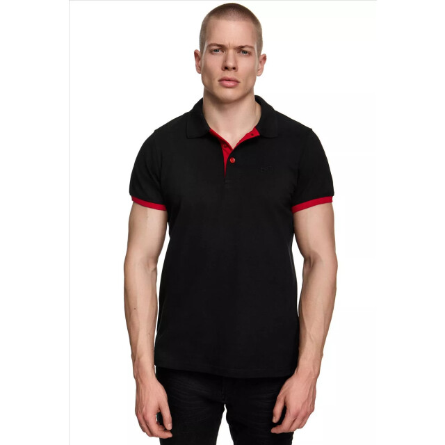 Rusty Neal heren polo rood korte mouw knoopsluiting RN3032-1-1-1 large