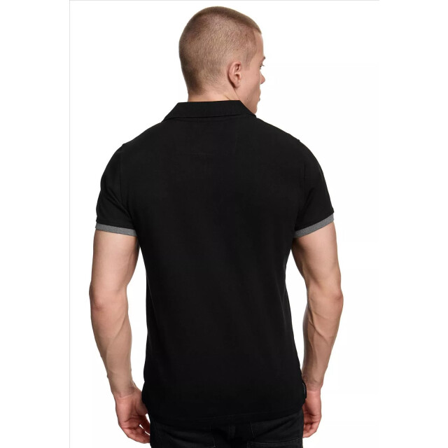 Rusty Neal heren polo antraciet korte mouw knoopsluiting RN3032-1-1 large