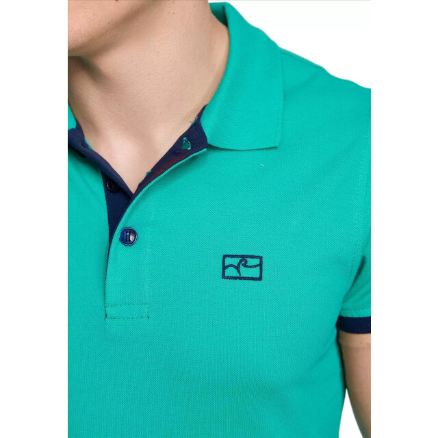 Rusty Neal heren polo marine korte mouw knoopsluiting RN3032 large