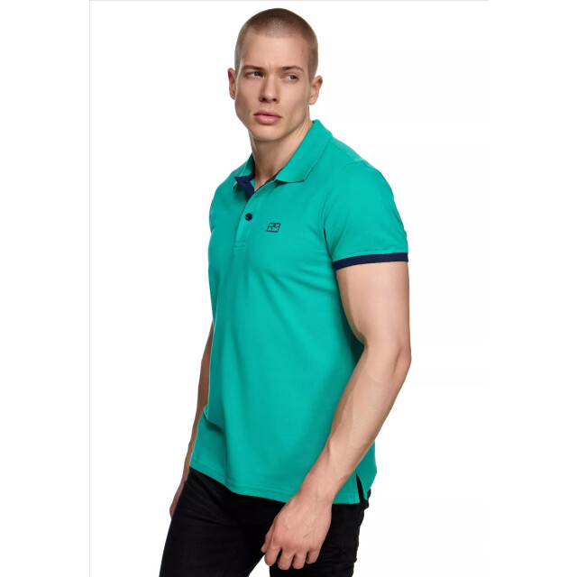 Rusty Neal heren polo marine korte mouw knoopsluiting RN3032 large