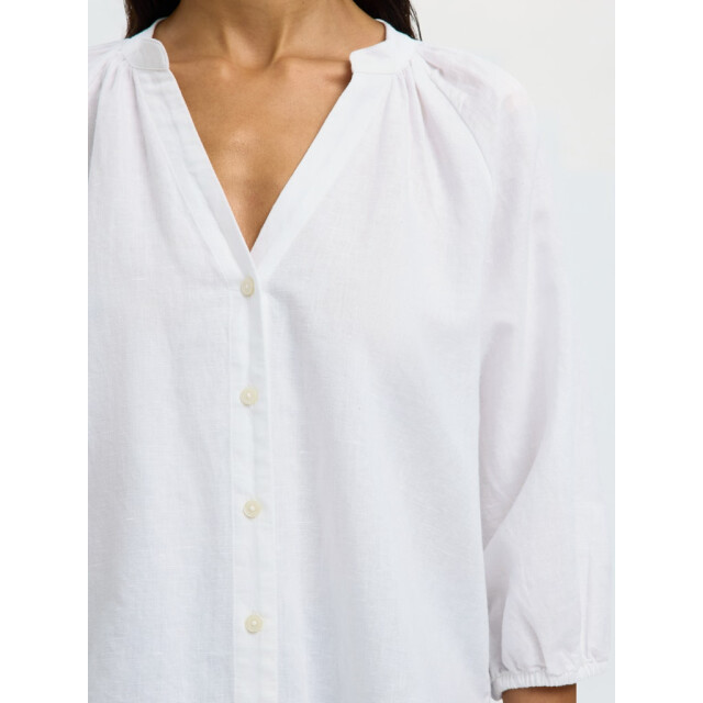 Selected Femme slwcleo-alberta linen blend shirt n 16099877 bright white 06615.100.0287 large