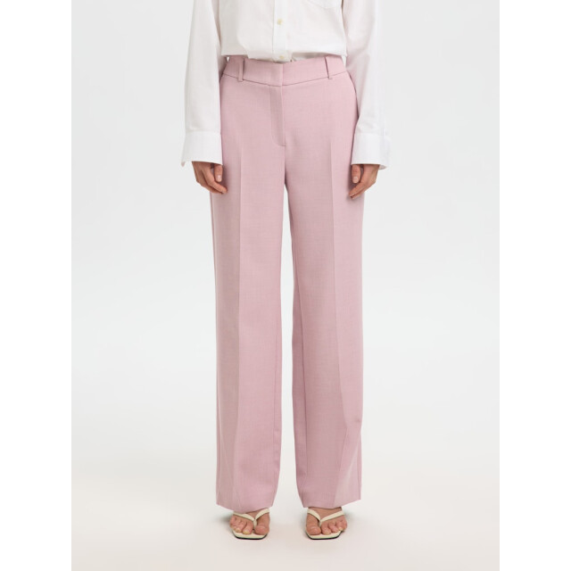Selected Femme slwrita mw wide pant mel noos 16094206 bleached mauve 06541.625.0009 large