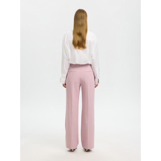 Selected Femme slwrita mw wide pant mel noos 16094206 bleached mauve 06541.625.0009 large