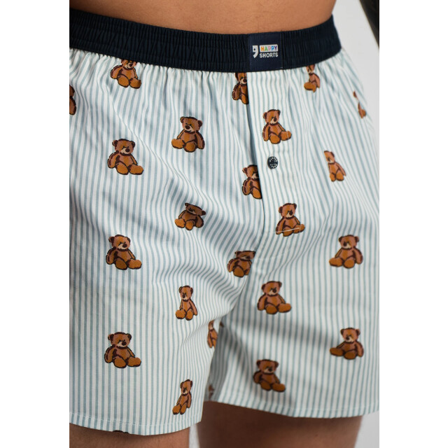 Happy Shorts X wijde boxershorts heren beren gestreept HS-X-1323 large