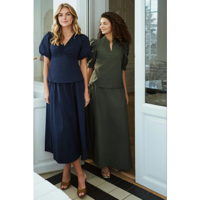 Neo Noir yara long poplin skirt 163076 151 army 06415.340.0004 large