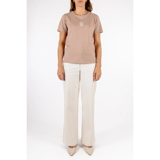 Rino & Pelle Howie.7002621 rino&pelle t-shirt with print rosy brown Howie.7002621 Rosy brown large