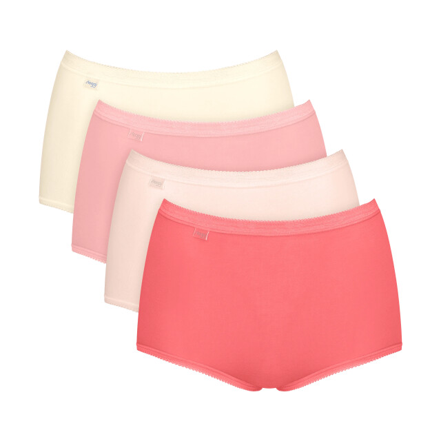 Sloggi Basic+ maxi 4-pack multi-colour m006 Sloggi Dames Basic+ Maxi 4 pack 10103326 M003 Multi Colour large