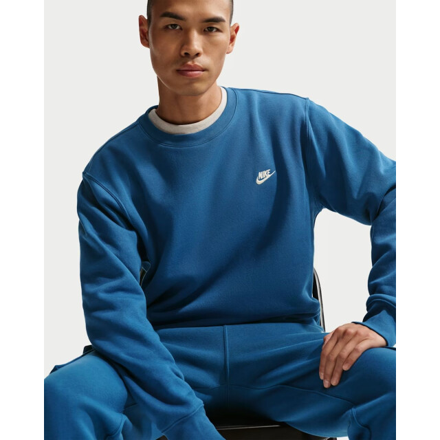 Nike club men's fleece crew sweater heren - 074550_200-L large
