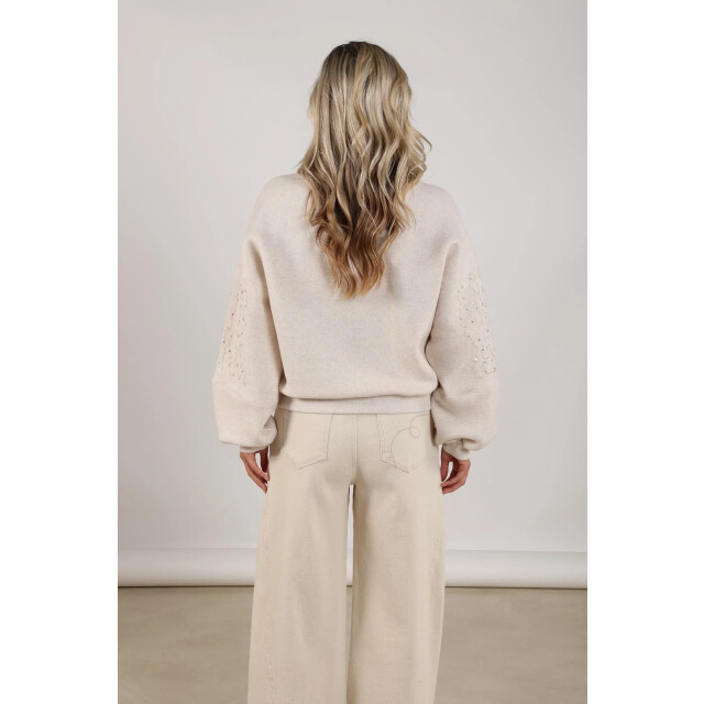 Nukus Nks03067 54 rami pullover sand melange NKS03067 54 large