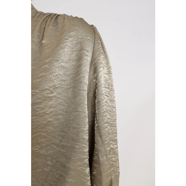 Nukus Nks02231 350 lilly blouse shiny army NKS02231 350 large