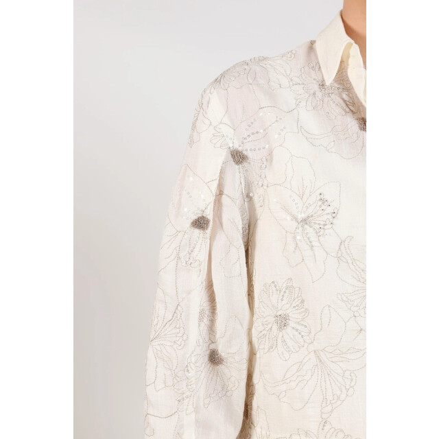 Nukus Nks02167 17 adora blouse embroidery off white NKS02167 17 large