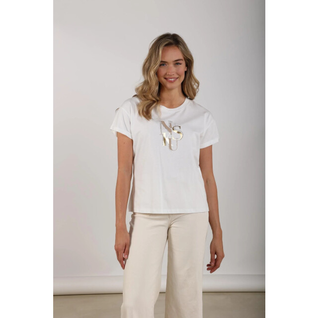 Nukus Nks04018 131 rowena shirt offwhite/sand NKS04018 131 large