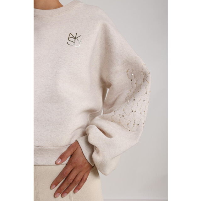 Nukus Nks03067 54 rami pullover sand melange NKS03067 54 large